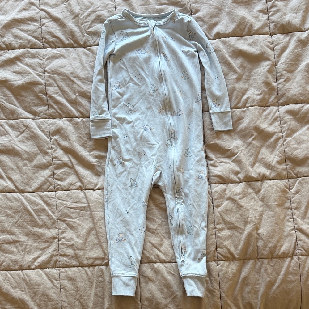 Woodland print cloud island pajamas 2T